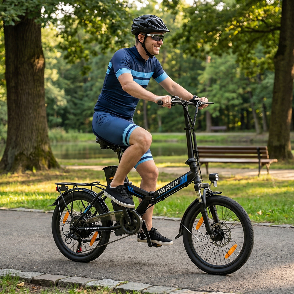 VARUN C20-1 : Le vélo électrique pliant idéal pour les déplacements urbains et les aventures du quotidien