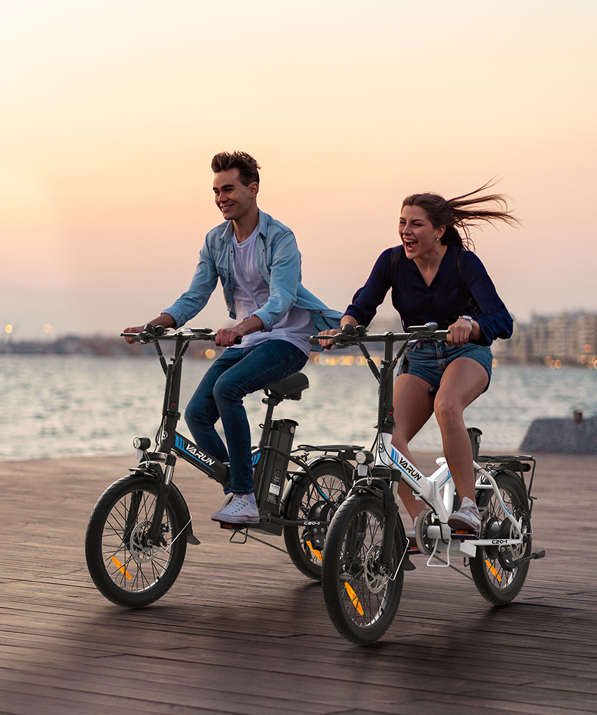 The man and the woman are enjoying the riding