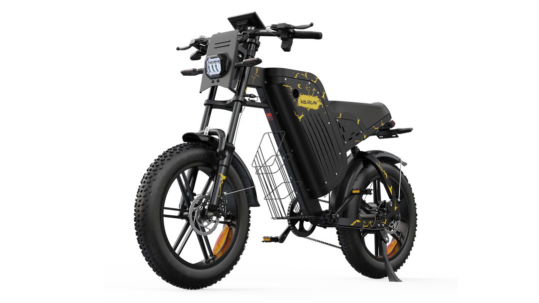 20" Fat-Tire Men's E-Bike with 48V 31.5A Battery, Up to 160 KM Range, 1000W 95Nm Motor, Full Suspension
